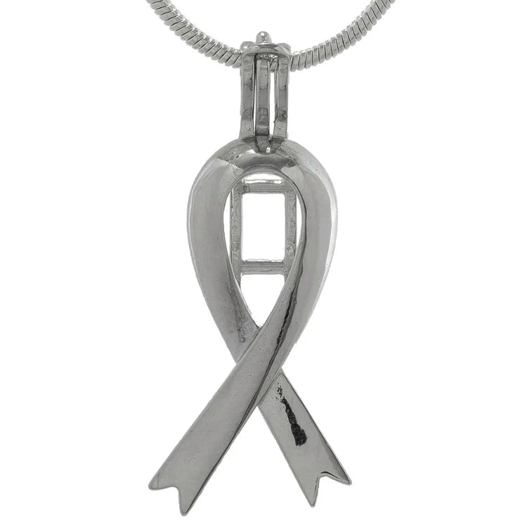 Sterling Silver Awareness Ribbon Cage