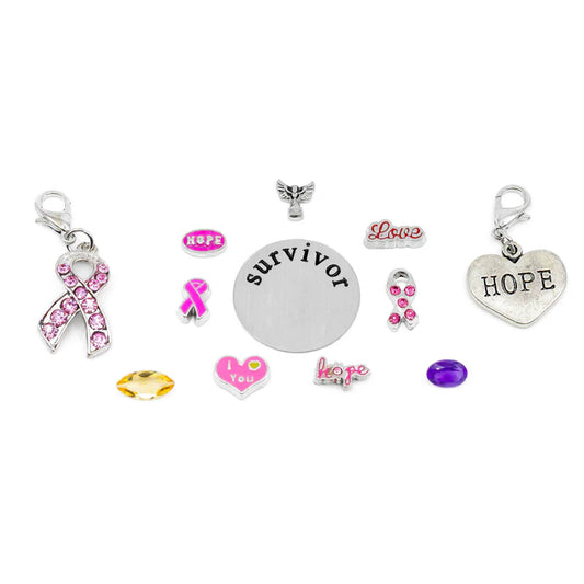 Breast Cancer Awareness Charm Bomb