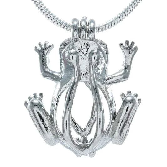 Sterling Silver Frog Cage