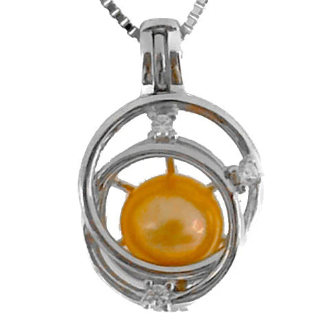 Sterling Silver Infinity Circle Cage