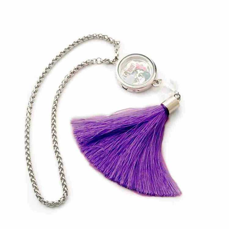 Purple Car Tassel Locket